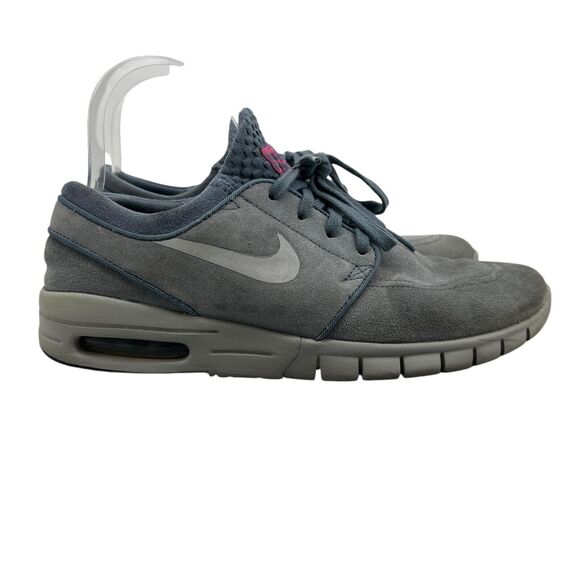 Nike Mens 7 Skateboarding Shoes SB Stefan Janoski Max Leather Blue 685299-406 - Picture 1 of 13